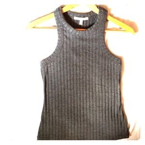 Express gray knit racerback tank